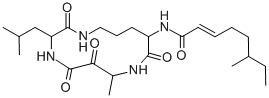 CAS#: 137563-64-5, (E)-6-Methyl-N-[7-Methyl-3-(2-Methylpropyl)-2,5,6,9-Tetraoxo-1,4,8-Triazacyclotridec-10-Yl]Oct-2-Enamide