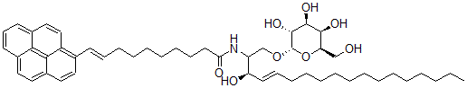 CAS#: 137593-41-0, (E)-N-[(E,3R)-3-Hydroxy-1-[(2S,3R,4S,5R,6R)-3,4,5-Trihydroxy-6-(Hydroxymethyl)Oxan-2-Yl]Oxyoctadec-4-En-2-Yl]-10-Pyren-1-Yldec-9-Enamide