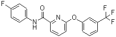 CAS#: 137641-05-5, N-(4-Fluorophenyl)-6-[3-(Trifluoromethyl)Phenoxy]-2-Pyridinecarboxamide