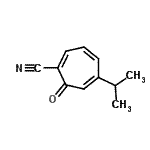 CAS 登录号：13785-55-2， 5-异丙基-7-氧代-1,3,5-环庚三烯-1-甲腈