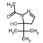 CAS#: 137882-69-0, 1-[5-Hydroxy-5-(2-Methyl-2-Propanyl)-4,5-Dihydro-1H-Pyrazol-1-Yl]Ethanone