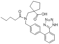 CAS#: 137882-98-5, 1-[[Pentanoyl-[[4-[2-(2H-Tetrazol-5-Yl)Phenyl]Phenyl]Methyl]Amino]Methyl]Cyclopentane-1-Carboxylic Acid