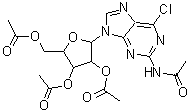 CAS#: 137896-02-7, N-Acetyl-6-Chloro-9-(2,3,5-Tri-O-Acetylpentofuranosyl)-9H-Purin-2-Amine