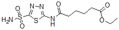 CAS#: 138080-11-2, Ethyl 6-Oxo-6-[(5-Sulfamoyl-1,3,4-Thiadiazol-2-Yl)Amino]Hexanoate
