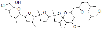 CAS#: 138285-65-1, 2-(Chloromethyl)-6-[5-[5-[7-[[6-(1-Chloropropan-2-Yl)-5-Methyloxan-2-Yl]Methyl]-9-Methoxy-2,4,10-Trimethyl-1,6-Dioxaspiro[4.5]Decan-2-Yl]-2-Methyloxolan-2-Yl]-4-Methyloxolan-2-Yl]-3,5-Dimethyloxan-2-Ol