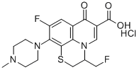 CAS#: 138372-62-0, 9-Fluoro-3-(Fluoromethyl)-2,3-Dihydro-10-(4-Methyl-1-Piperazinyl)-7-Oxo-7H-Pyrido(1,2,3-de)-1,4-Benzothiazine-6-Carboxylic Acid