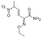CAS 登录号：138472-01-2， (2E,3E)-4-乙基-2-(羟基亚胺)-5-硝基-3-己烯酰胺