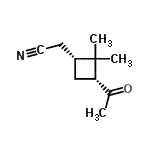 CAS 登录号：138512-75-1， [(1R,3R)-3-乙酰基-2,2-二甲基环丁基]乙腈