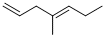 CAS 登录号：13857-55-1， 4-甲基-1,4-庚二烯