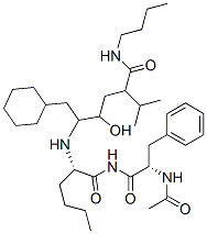 CAS#: 138571-29-6, (2S,5S)-5-[[(2S)-1-[[(2S)-2-Acetamido-3-Phenylpropanoyl]Amino]-1-Oxohexan-2-Yl]Amino]-N-Butyl-6-Cyclohexyl-4-Hydroxy-2-Propan-2-Ylhexanamide