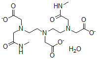 CAS#: 138721-73-0, 2-[Bis[2-[(2-Methylamino-2-Oxoethyl)-(2-Oxido-2-Oxoethyl)Amino]Ethyl]Amino]Acetate Hydrate