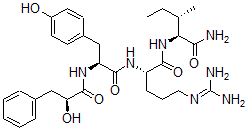 CAS#: 139026-54-3, (2S,3S)-2-[[(2S)-5-(Diaminomethylideneamino)-2-[[(2S)-3-(4-Hydroxyphenyl)-2-[[(2S)-2-Hydroxy-3-Phenylpropanoyl]Amino]Propanoyl]Amino]Pentanoyl]Amino]-3-Methylpentanamide