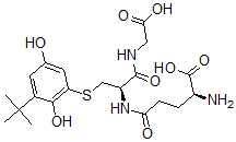 CAS#: 139035-71-5, (2S)-2-Amino-5-[[(2R)-3-(3-Tert-Butyl-2,5-Dihydroxyphenyl)Sulfanyl-1-(Carboxymethylamino)-1-Oxopropan-2-Yl]Amino]-5-Oxopentanoic Acid