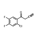 CAS 登录号：139218-69-2， 3-(2-氯-4,5-二氟苯基)-3-氧代丙腈