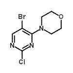 CAS 登录号：139502-01-5， 4-(5-溴-2-氯-4-嘧啶基)吗啉