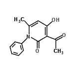 CAS#: 13959-06-3, 3-Acetyl-4-Hydroxy-6-Methyl-1-Phenyl-2(1H)-Pyridinone