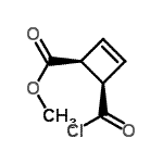 CAS 登录号：139591-41-6， 甲基(1S,4R)-4-(氯甲酰基)-2-环丁烯-1-羧酸酯