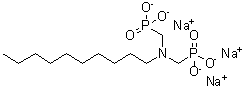 CAS 登录号：13973-45-0， P,P'-[(癸基亚胺)二(亚甲基)]二-膦酸酯钠盐(1:3)