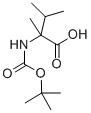 CAS 登录号：139938-00-4， N-[(1,1-二甲基乙氧基)羰基]-2-甲基-缬氨酸