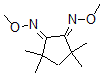 CAS 登录号：140210-44-2， (E)-甲氧基-[(5E)-5-甲氧基亚胺-2,2,4,4-四甲基-环戊基亚基]胺