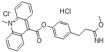 CAS#: 140210-82-8, [4-(3-Imino-3-Methoxypropyl)Phenyl] 10-Methylacridin-10-Ium-9-Carboxylate Chloride Hydrochloride
