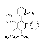 CAS#: 14028-79-6, 2-Allyl-N,N-Dimethyl-4-(1-Methyl-2-Piperidinyl)-3,5-Diphenylcyclohexanamine