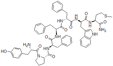 CAS#: 140716-14-9, Tyrosyl-prolyl-phenylalanyl-phenylalanyl-phenylalanyl-tryptophyl-methioninamide