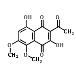 CAS#: 14090-53-0, 2-Acetyl-3,8-Dihydroxy-5,6-Dimethoxy-1,4-Naphthoquinone