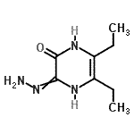 CAS 登录号：140911-27-9， 5,6-二乙基-3-亚肼基-3,4-二氢-2(1H)-吡嗪酮
