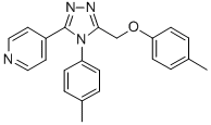 CAS#: 141079-05-2, 4-[5-[(4-Methylphenoxy)Methyl]-4-(4-Methylphenyl)-1,2,4-Triazol-3-Yl]Pyridine