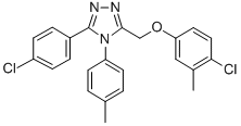 CAS#: 141079-07-4, 3-[(4-Chloro-3-Methylphenoxy)Methyl]-5-(4-Chlorophenyl)-4-(4-Methylphenyl)-1,2,4-Triazole