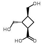 CAS#: 141271-21-8, (1R,2R,3S)-2,3-Bis(Hydroxymethyl)Cyclobutanecarboxylic Acid