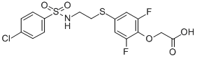 CAS 登录号：141286-14-8， 2-[4-[2-[(4-氯苯基)磺酰基氨基]乙硫基]-2,6-二氟苯氧基]乙酸