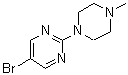 CAS#: 141302-36-5, 5-Bromo-2-(4-Methyl-1-Piperazinyl)Pyrimidine