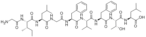CAS#: 141368-69-6, Glycyl-L-Isoleucyl-L-Leucylglycyl-L-Phenylalanyl-L-Valyl-L-Phenylalanyl-L-Threonyl-L-Leucine
