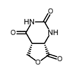 CAS 登录号：141434-50-6， (4aR,7aS)-四氢呋喃并[3,4-d]嘧啶-2,4,7(3H)-三酮
