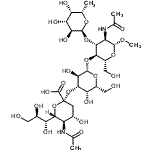 CAS#: 141612-87-5, Methyl (6R)-5-acetamido-3,5-dideoxy-6-[(1R,2R)-1,2,3-trihydroxypropyl]-beta-L-threo-hex-2-ulopyranonosyl-(2->3)-beta-D-galactopyranosyl-(1->4)-[6-deoxy-alpha-L-galactopyranosyl-(1->3)]-2-acetamido-2-deoxy-beta-D-glucopyranoside