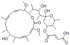 CAS#: 142386-67-2, (E)-4-[2-Hydroxy-2-[3-Hydroxy-4-[(4E,6E,12E,14E)-10-Hydroxy-3,15-Dimethoxy-7,9,11,13-Tetramethyl-16-Oxo-1-Oxacyclohexadeca-4,6,12,14-Tetraen-2-Yl]Pentan-2-Yl]-5,6-Dimethyloxan-4-Yl]Oxy-4-Oxobut-2-Enoic Acid