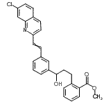 CAS#: 142542-47-0, Methyl 2-(3-{3-[2-(7-Chloro-2-Quinolinyl)Vinyl]Phenyl}-3-Hydroxypropyl)Benzoate