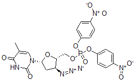 CAS#: 142629-84-3, [(2S,3S,5R)-3-Azido-5-(5-Methyl-2,4-Dioxopyrimidin-1-Yl)Oxolan-2-Yl]Methyl Bis(4-Nitrophenyl) Phosphate