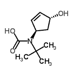 CAS 登录号：142633-89-4， [(1R,4R)-4-羟基-2-环戊烯-1-基](2-甲基-2-丙基)氨基甲酸