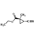CAS#: 142653-22-3, Ethyl (1R,2R)-2-Cyano-1-Methylcyclopropanecarboxylate