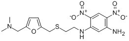 CAS#: 142744-17-0, N'-[2-[[5-(Dimethylaminomethyl)Furan-2-Yl]Methylsulfanyl]Ethyl]-4,6-Dinitrobenzene-1,3-Diamine