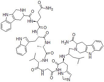 CAS 登录号：142824-94-0， 1H-吡啶并[3,4-b]吲哚,L-组胺酰胺衍生物.