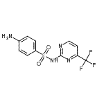 CAS 登录号：14288-91-6， 4-氨基-N-[4-(三氟甲基)-2-嘧啶基]苯磺酰胺