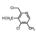 CAS 登录号：142885-96-9， 4-氯-2-(氯甲基)-3,5-二甲基吡啶盐酸盐(1:1)
