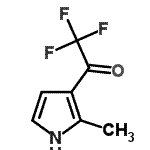 CAS 登录号：142991-74-0， 2,2,2-三氟-1-(2-甲基-1H-吡咯-3-基)乙酮