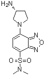 CAS 登录号：143112-49-6， 7-[(3R)-3-氨基-1-吡咯烷基]-N,N-二甲基-2,1,3-苯并恶二唑-4-磺酰胺