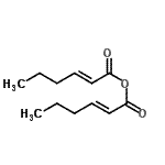 CAS 登录号：14316-60-0， (2E)-2-己烯酸酐