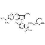 CAS#: 143193-48-0, 4-Chloro-3-{(4Z)-4-[4-(Dimethylamino)Benzylidene]-3-Methyl-5-Oxo-4,5-Dihydro-1H-Pyrazol-1-Yl}Benzenesulfonic Acid - N,N-Diethylethanamine (1:1)